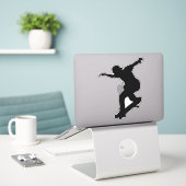 Skateboard, skateboard Custom-Cut Vinyl Sticker (Ordinateur portable sur le bureau)