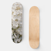 Skateboard Skateboard, fleurs blanche (Recto)