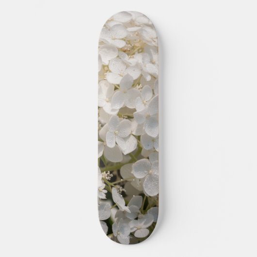 Skateboard Skateboard, fleurs blanche (Recto)