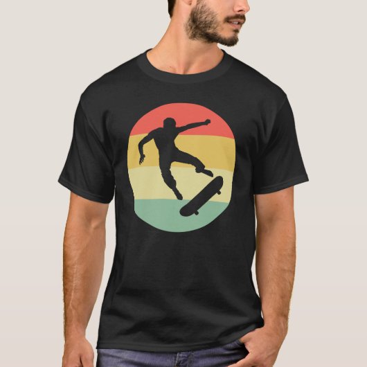 Skateboard Skateboard Vintage Cadeau T-Shirt (Devant)