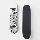 Skateboard Skateboarddeck tribal mélangé de conception de (Recto)