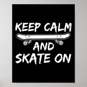 Skateboard Skateboarden Skateboarder Poster