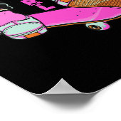 Skateboard Skateboarden voor meisjes Poster (Hoek)