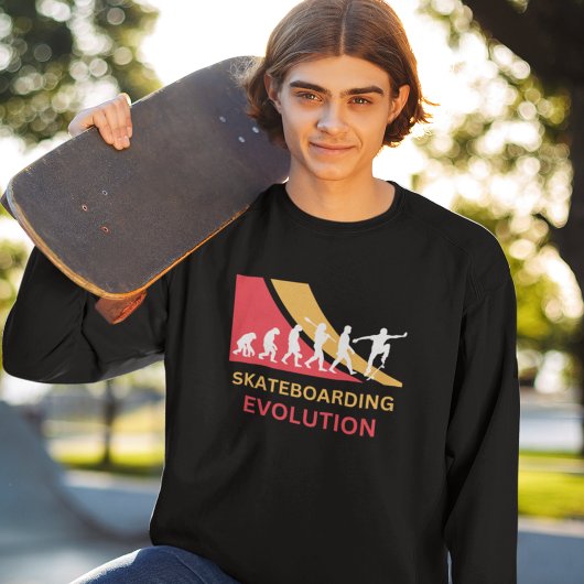 Skateboard Skateboarder Evolution Sweatshirt