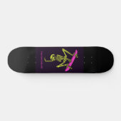 SKATEBOARD SKATEBOARDING SKELETON 'BONE TO BE WILD' SKATEBOAR (Horz)