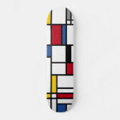 Skateboard Skateboards art Piet Mondrian abstraction (Recto)