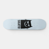 SKATEBOARD SKATEBOARDS CAT, CHAT NOIR FUNNY (Horz)