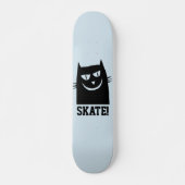 SKATEBOARD SKATEBOARDS CAT, CHAT NOIR FUNNY (Devant)