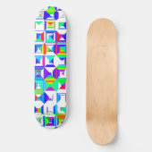 SKATEBOARD SKATEBOARDS PROFESSIONNELS - CARRÉS RAINBOW - RAD (Recto)