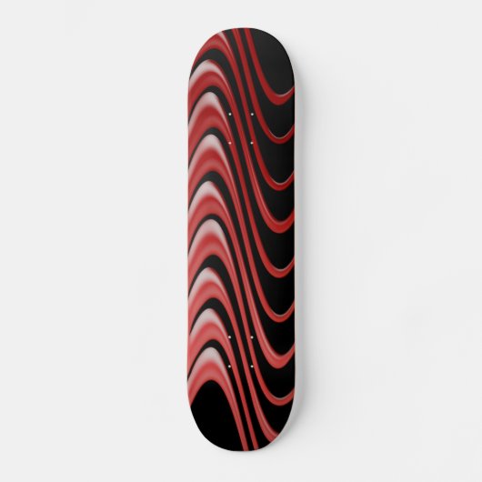 Skateboard Skateboards Red Waves (Recto)