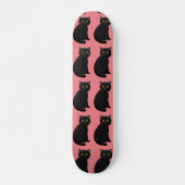 SKATEBOARD SKATEBOARDS ROSE CHAT NOIR (Devant)