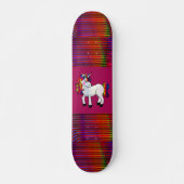 SKATEBOARD SKATEBOARDS UNICORN ROSE POUR LES FILLES (Devant)