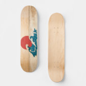 Skateboard Skateboards vagues Japon bois (Recto)