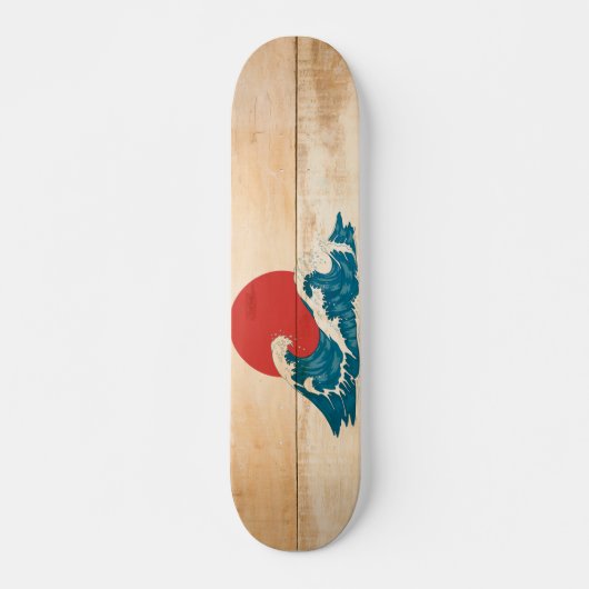 Skateboard Skateboards vagues Japon bois (Devant)