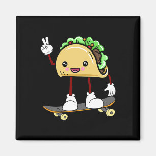Skateboard Skater Cadeau Magneet
