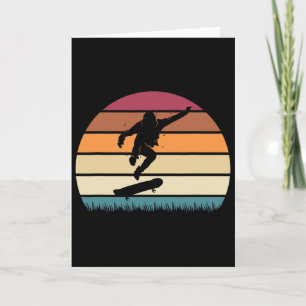 Skateboard Skater Retro Skateboarden Jongens Tiene Kaart