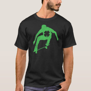 Skateboard Skater St Patrick's Day Irish Saint Pa T-shirt