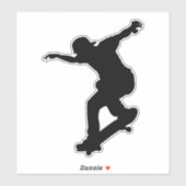     Skateboard, skateurs     Autocollant (Feuille)