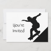 Skateboard Skating Park Invitation (Devant)