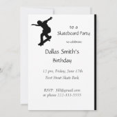 Skateboard Skating Park Invitation (Dos)