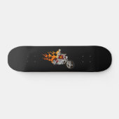 Skateboard Skeleton Bike Rider Avec Flames : Skate (Horz)