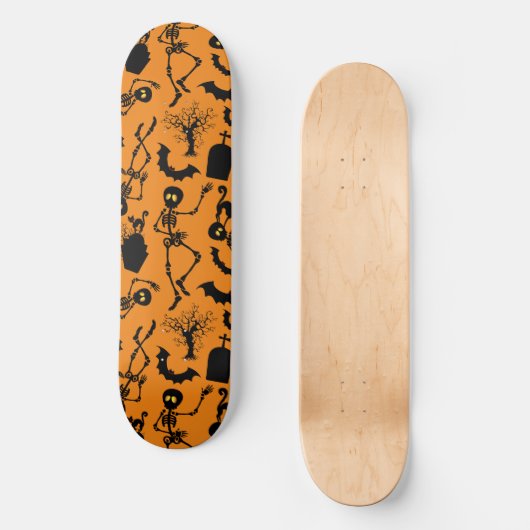 Skateboard Skeletons d'Halloween Macabre Dance (Recto)
