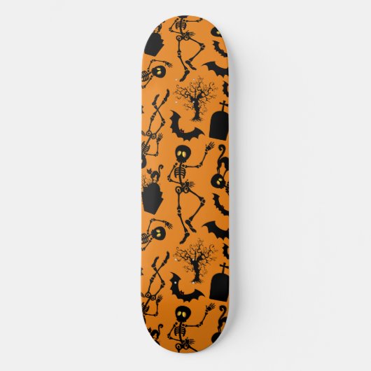 Skateboard Skeletons d'Halloween Macabre Dance (Recto)