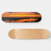 Skateboard Ski avec coucher de soleil (Horz)