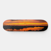 Skateboard Ski avec coucher de soleil (Horz)