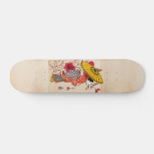 Skateboard Ski féminin asiatique (Horz)