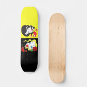 Skateboard Ski noir et jaune (Recto)