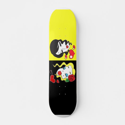 Skateboard Ski noir et jaune (Devant)