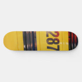 Skateboard Ski "School Bus" (Horz)