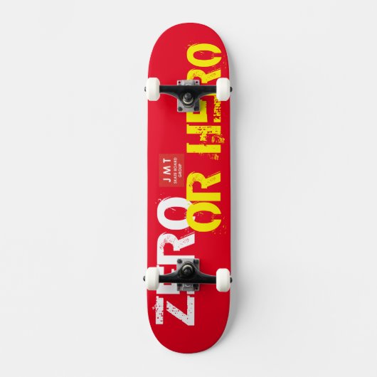 Skateboard Ski ZERO OU HERO (Recto)