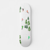 Skateboard Skieurs alpins Freeride Illustration (Devant)