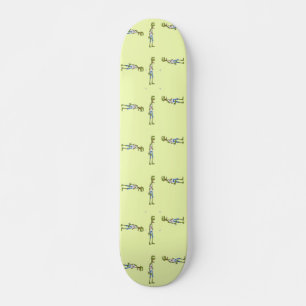 Skateboard Skinny green zombie