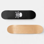 Skateboard Skull n Bones Black skboard (Horz)