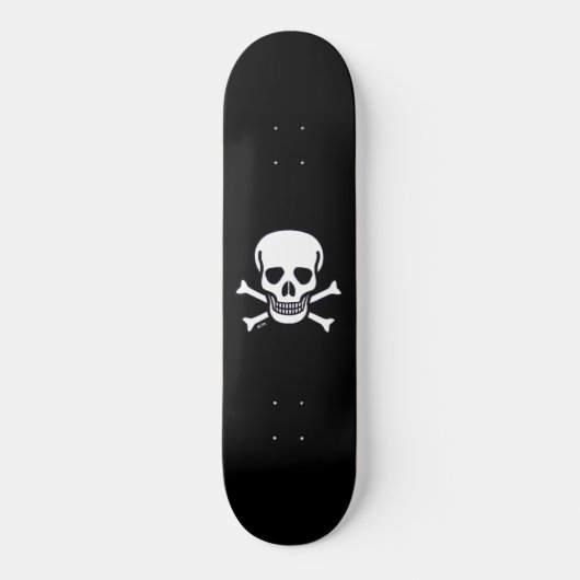 Skateboard Skull n Bones Black skboard (Recto)