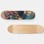 Skateboard Skull on the beach (Horz)