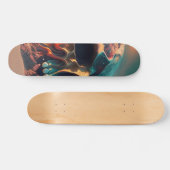 Skateboard Skull on the beach (Horz)