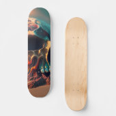 Skateboard Skull on the beach (Recto)