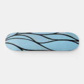Skateboard Sky Blue Hues Creative Leave Motif (Horz)