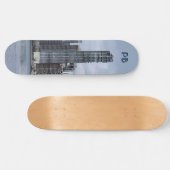 Skateboard Skyscraper avec vos initiales (Horz)