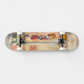 Skateboard Slam Dunk sur le plateau de basket par Jay Throckm (Horz)