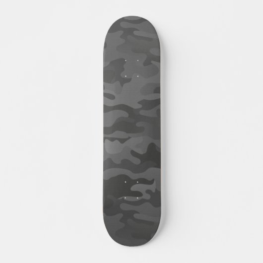 Skateboard Slate Grey Stealth Camo Skate (Devant)