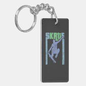  skateboard sleutelhanger (Voorkant Links)