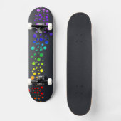 Skateboard SlipperyJoe amour bulles rouge orange jaune vert c (Recto)