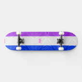 Skateboard SlipperyJoe glisser le drapeau de la fierté violet (Horz)
