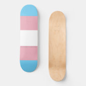 Skateboard SlipperyJoe's artistique Transgender Pride drapeau (Recto)