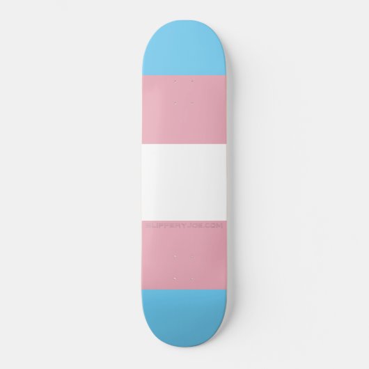 Skateboard SlipperyJoe's artistique Transgender Pride drapeau (Recto)
